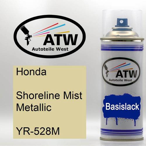 Honda, Shoreline Mist Metallic, YR-528M: 400ml Sprühdose, von ATW Autoteile West.